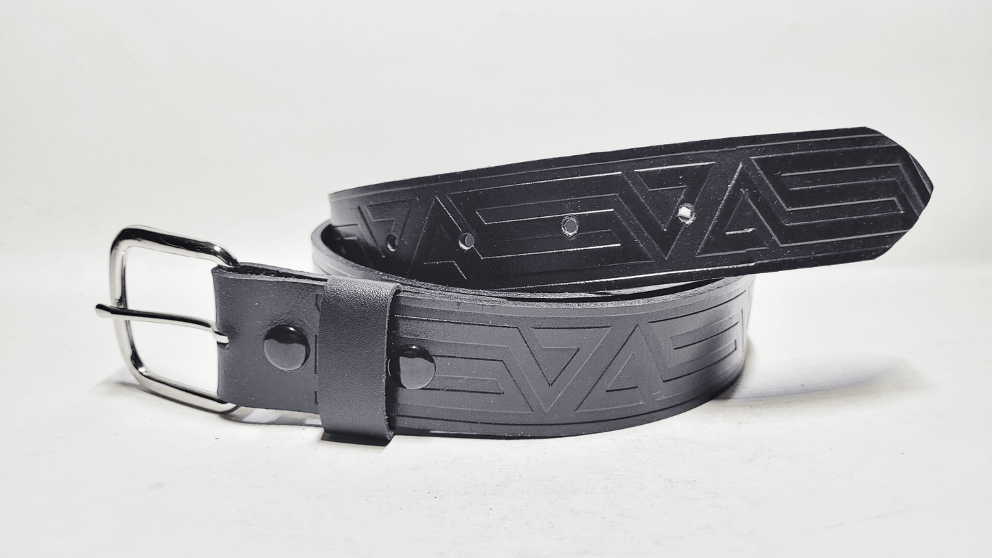 Handmade Embossed Buffalo Leather Belt - Buffalo Artisanal - C-262