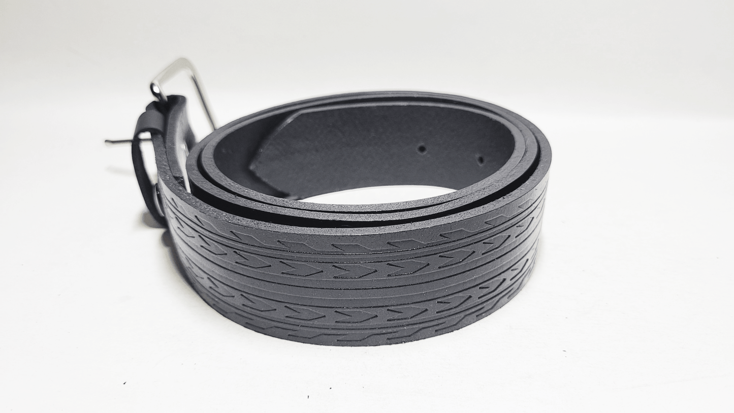 Handmade Embossed Buffalo Leather Belt - Buffalo Artisanal - C-258