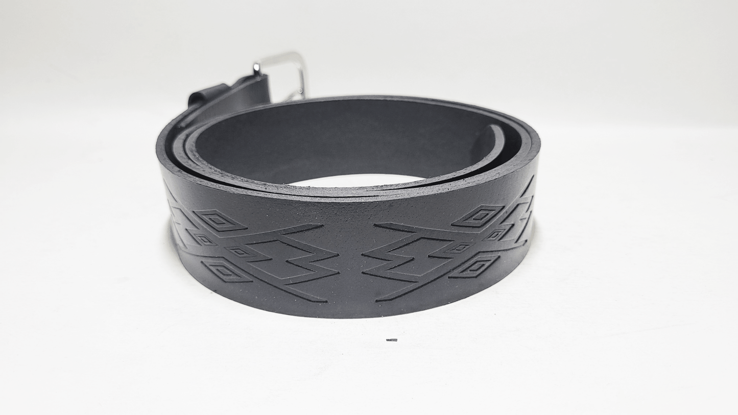 Handmade Embossed Buffalo Leather Belt - Buffalo Artisanal - C-260