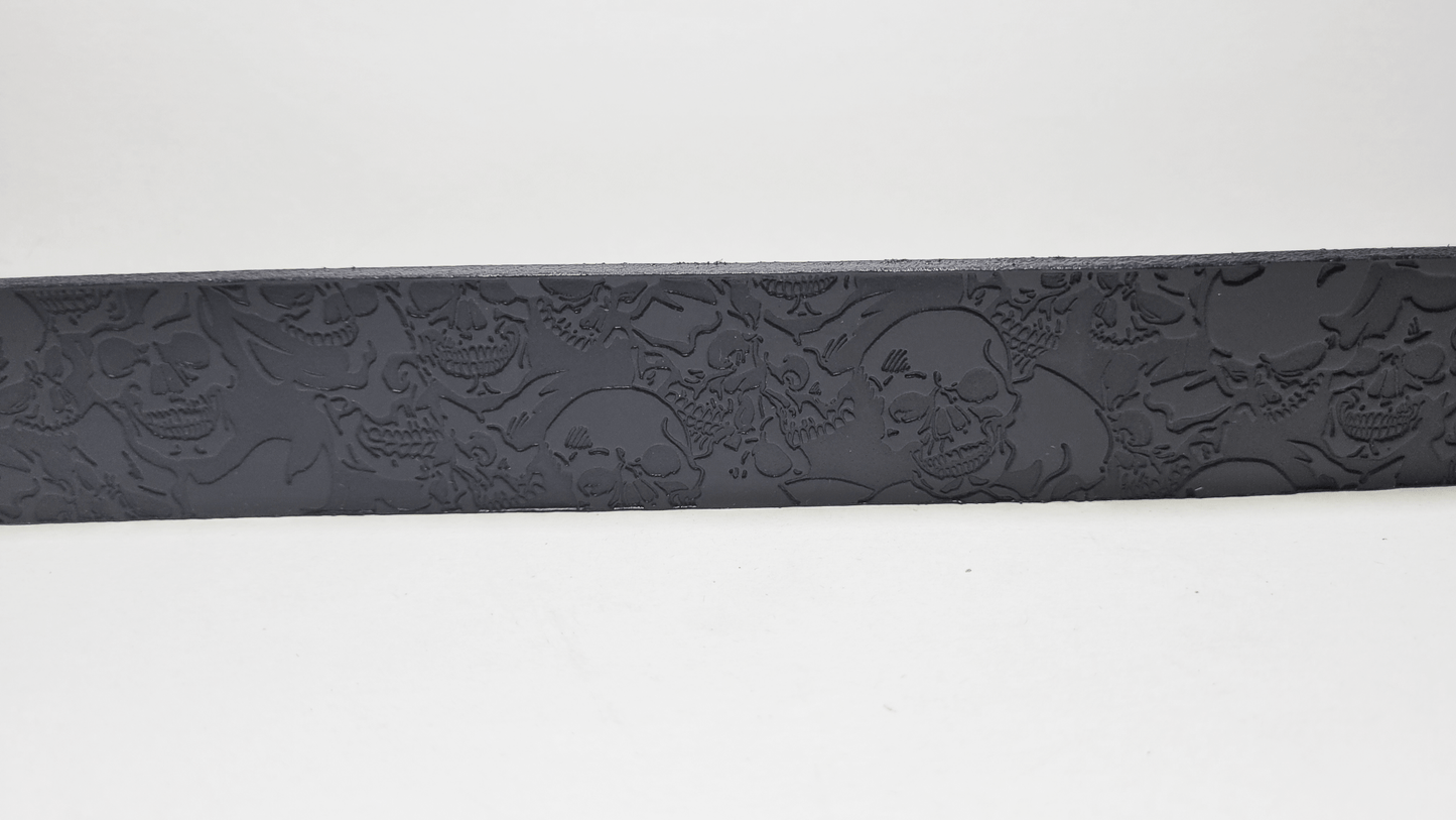 Handmade Embossed Buffalo Leather Belt - Buffalo Artisanal - C-180