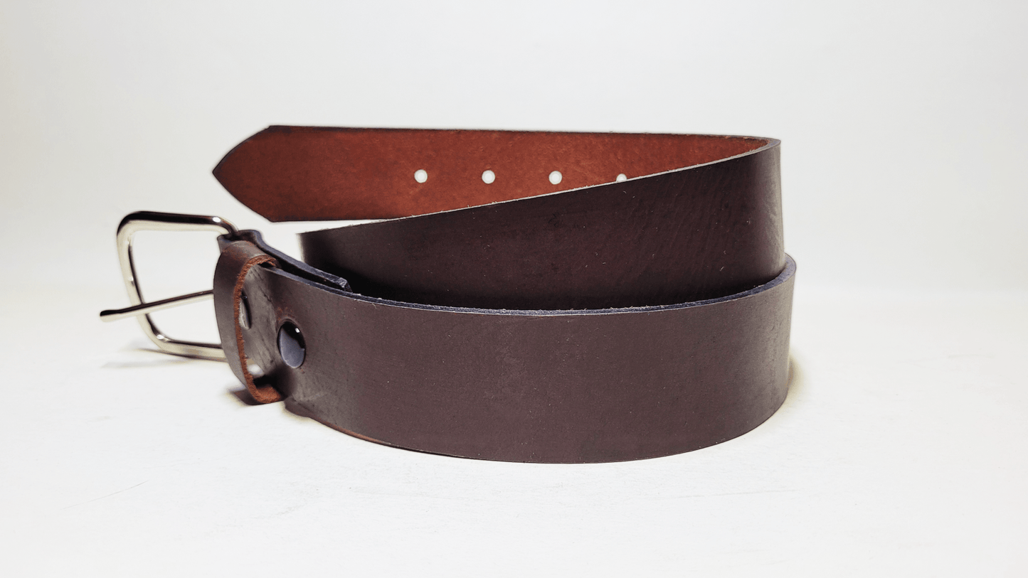 Handmade Genuine Buffalo Leather Belt - Buffalo Artisanal - C-CBROWN