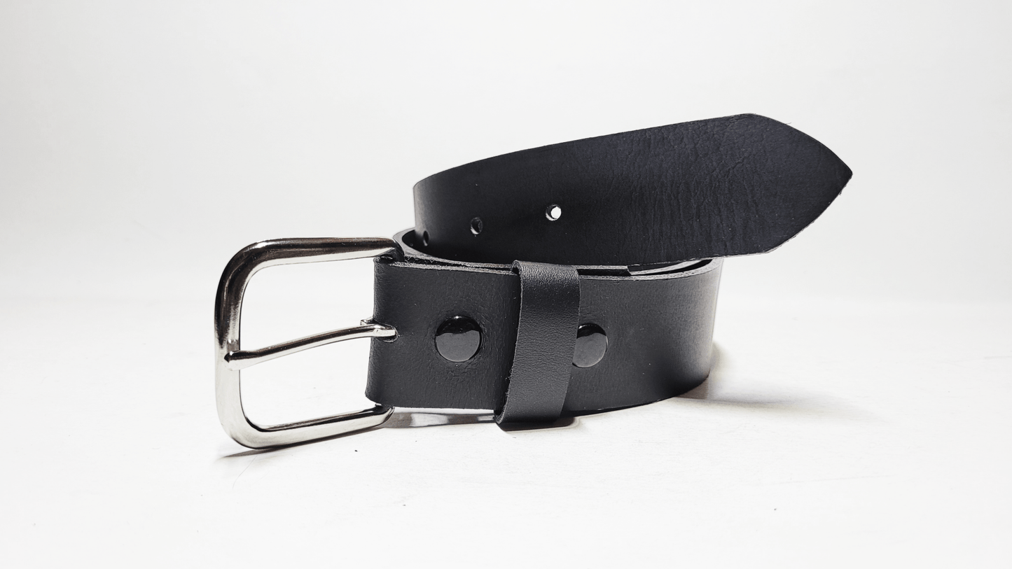 Handmade Genuine Buffalo Leather Belt - Buffalo Artisanal - C-CBLACK