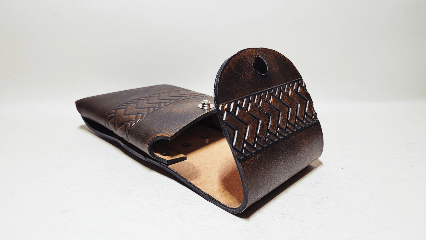 Handmade Leather Cellphone Case - Buffalo Artisanal - ET-254