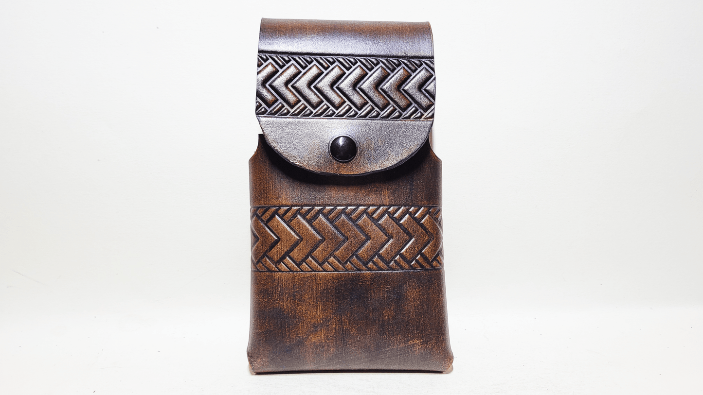 Handmade Leather Cellphone Case - Buffalo Artisanal - ET-254