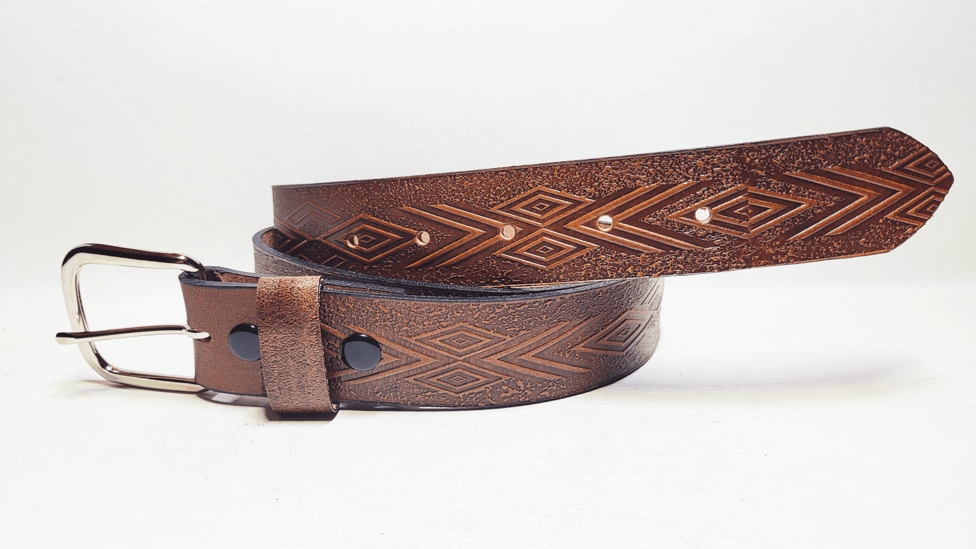 Handmade Embossed Buffalo Leather Belt – Buffalo Artisanal