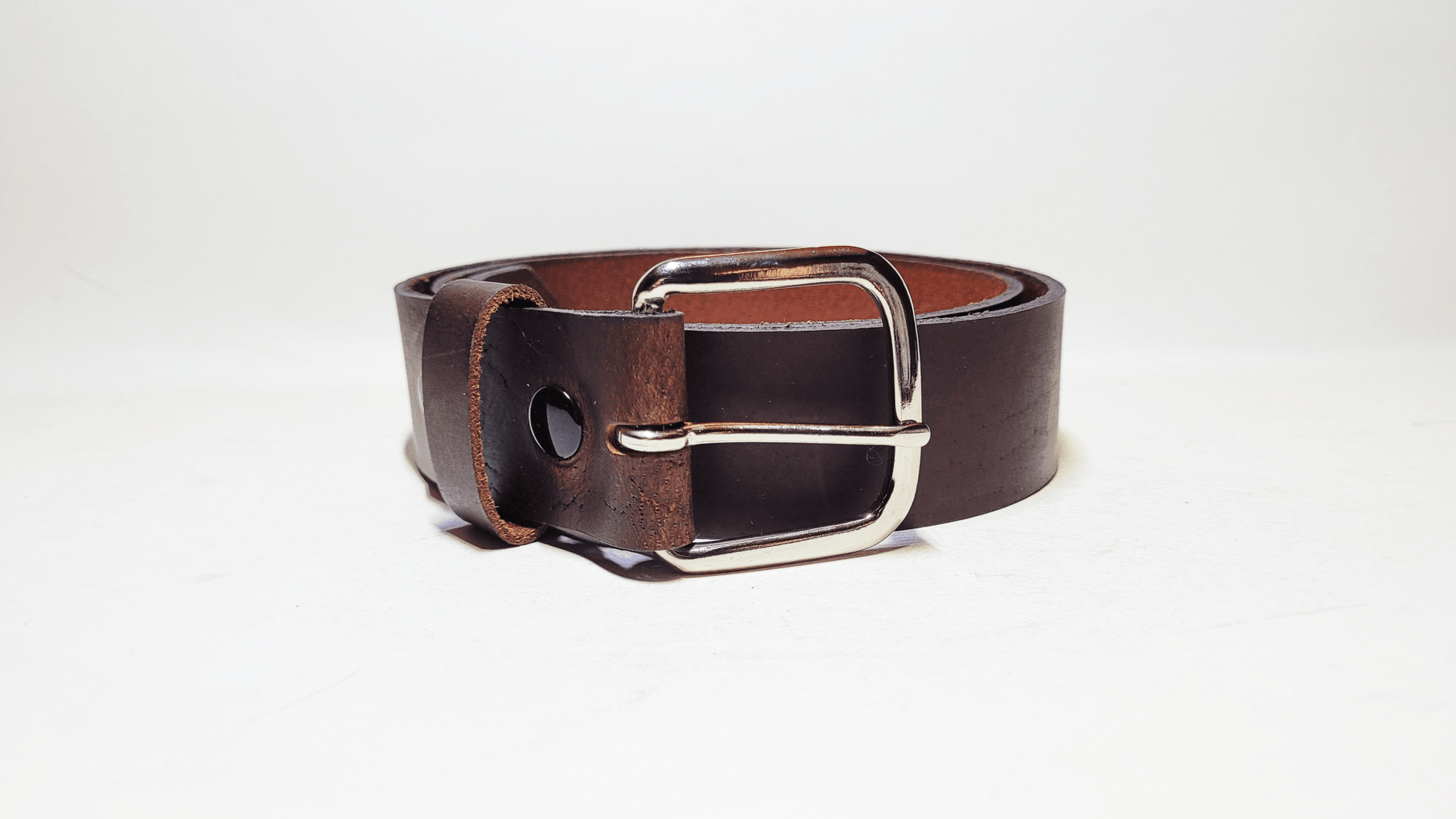 Handmade Genuine Buffalo Leather Belt - Buffalo Artisanal - C-CBROWN